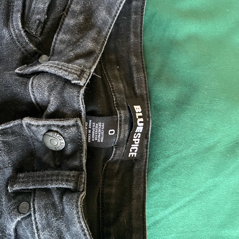 Black skinny jeans, Blue Spice brand, size 0